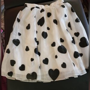 JCREW NWT hearts skirt